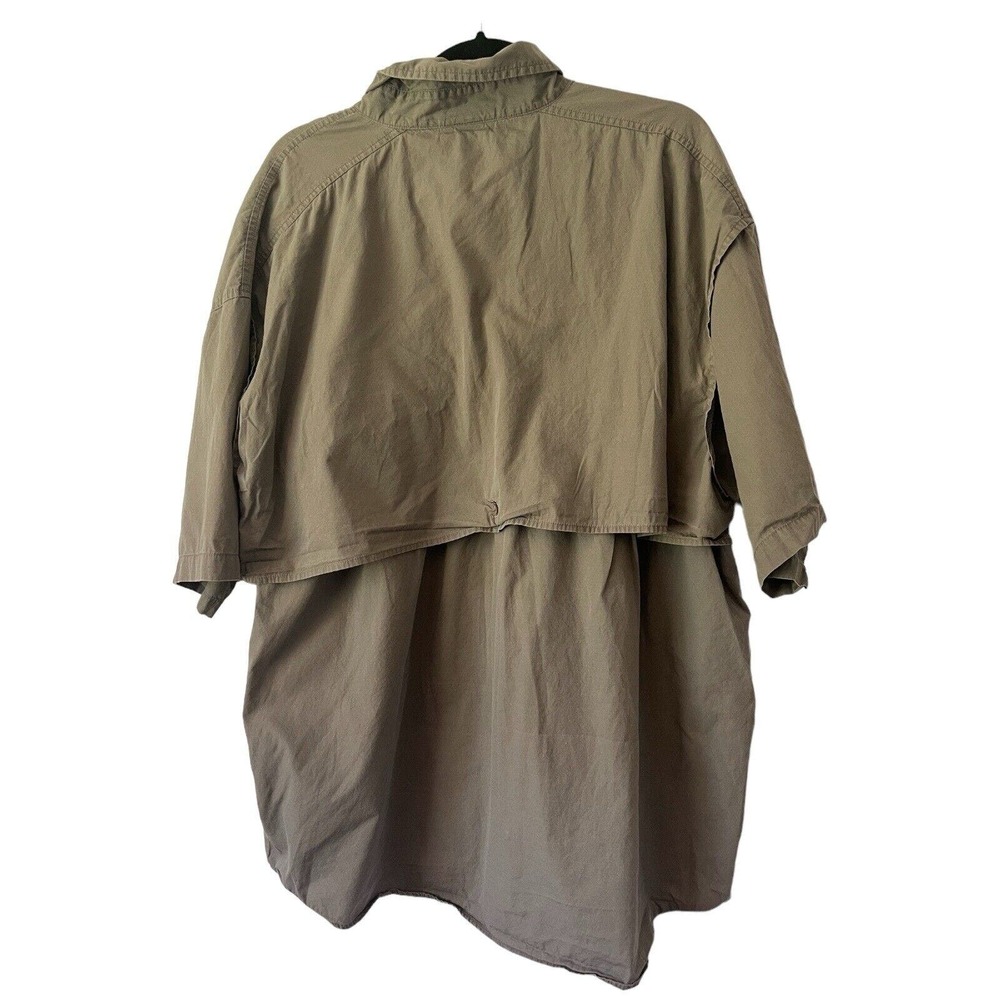 Reel Legends Beige Mesh Lined Button Front Fishing Shirt Men’s Size 2XL - Picture 2 of 5